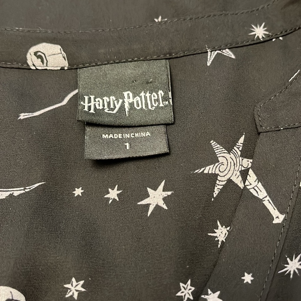 Harry Potter Black Starry Women's Top